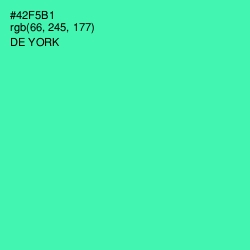 #42F5B1 - De York Color Image