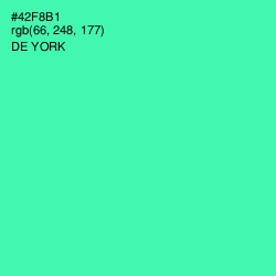 #42F8B1 - De York Color Image