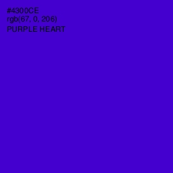 #4300CE - Purple Heart Color Image