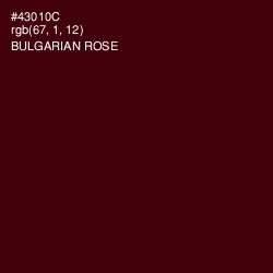 #43010C - Bulgarian Rose Color Image