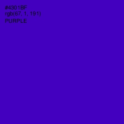 #4301BF - Purple Color Image