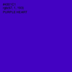 #4301C1 - Purple Heart Color Image