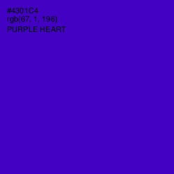 #4301C4 - Purple Heart Color Image