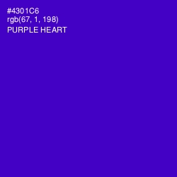 #4301C6 - Purple Heart Color Image