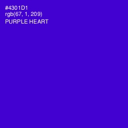 #4301D1 - Purple Heart Color Image