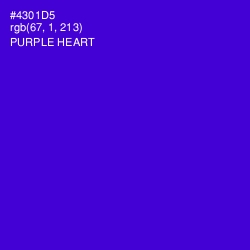 #4301D5 - Purple Heart Color Image