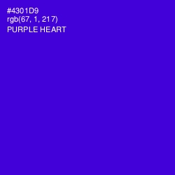 #4301D9 - Purple Heart Color Image