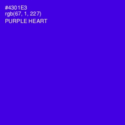 #4301E3 - Purple Heart Color Image