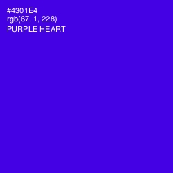 #4301E4 - Purple Heart Color Image