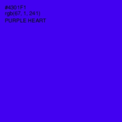 #4301F1 - Purple Heart Color Image