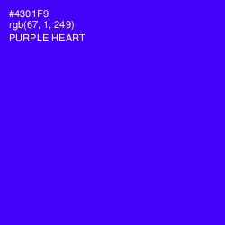 #4301F9 - Purple Heart Color Image