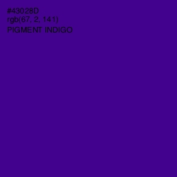 #43028D - Pigment Indigo Color Image