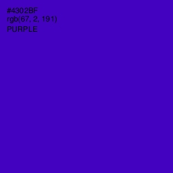 #4302BF - Purple Color Image