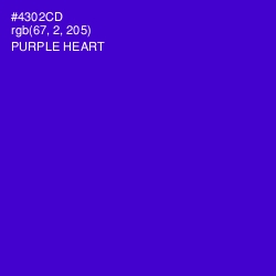 #4302CD - Purple Heart Color Image