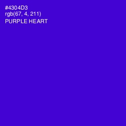#4304D3 - Purple Heart Color Image