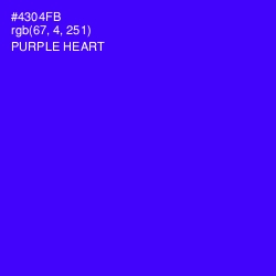 #4304FB - Purple Heart Color Image