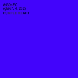 #4304FC - Purple Heart Color Image