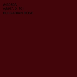 #43050A - Bulgarian Rose Color Image