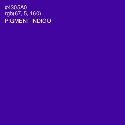 #4305A0 - Pigment Indigo Color Image