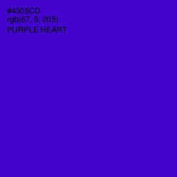 #4305CD - Purple Heart Color Image