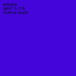 #4305DA - Purple Heart Color Image