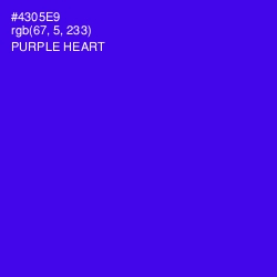 #4305E9 - Purple Heart Color Image
