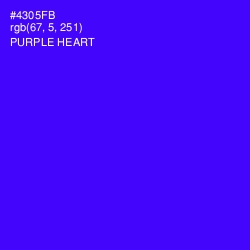 #4305FB - Purple Heart Color Image