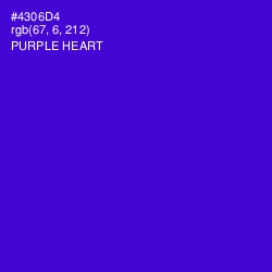 #4306D4 - Purple Heart Color Image