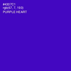 #4307C1 - Purple Heart Color Image