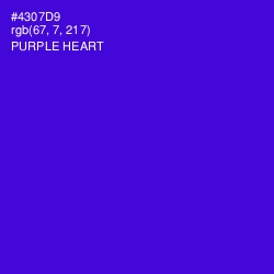 #4307D9 - Purple Heart Color Image