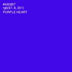 #4308E7 - Purple Heart Color Image