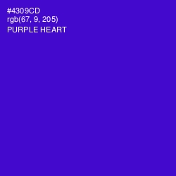 #4309CD - Purple Heart Color Image