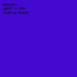 #4309D1 - Purple Heart Color Image