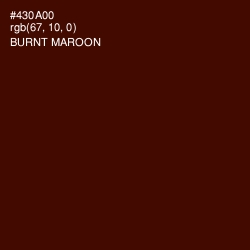 #430A00 - Burnt Maroon Color Image