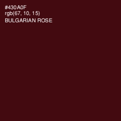 #430A0F - Bulgarian Rose Color Image