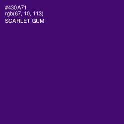 #430A71 - Scarlet Gum Color Image