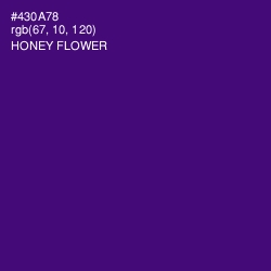 #430A78 - Honey Flower Color Image