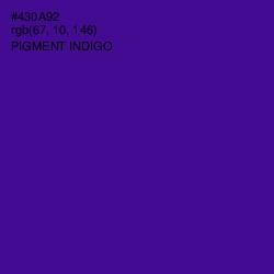 #430A92 - Pigment Indigo Color Image