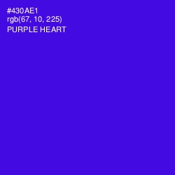 #430AE1 - Purple Heart Color Image