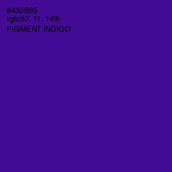 #430B95 - Pigment Indigo Color Image