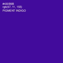 #430B9B - Pigment Indigo Color Image