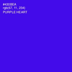 #430BEA - Purple Heart Color Image