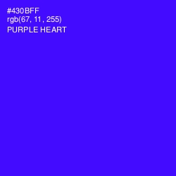 #430BFF - Purple Heart Color Image