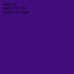 #430C7E - Honey Flower Color Image