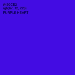 #430CE2 - Purple Heart Color Image