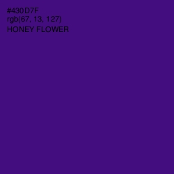 #430D7F - Honey Flower Color Image