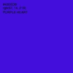 #430EDB - Purple Heart Color Image