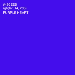 #430EEB - Purple Heart Color Image