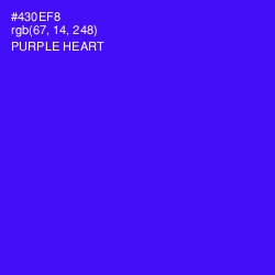 #430EF8 - Purple Heart Color Image