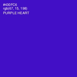 #430FC6 - Purple Heart Color Image